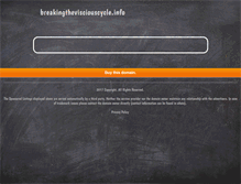 Tablet Screenshot of breakingthevisciouscycle.info